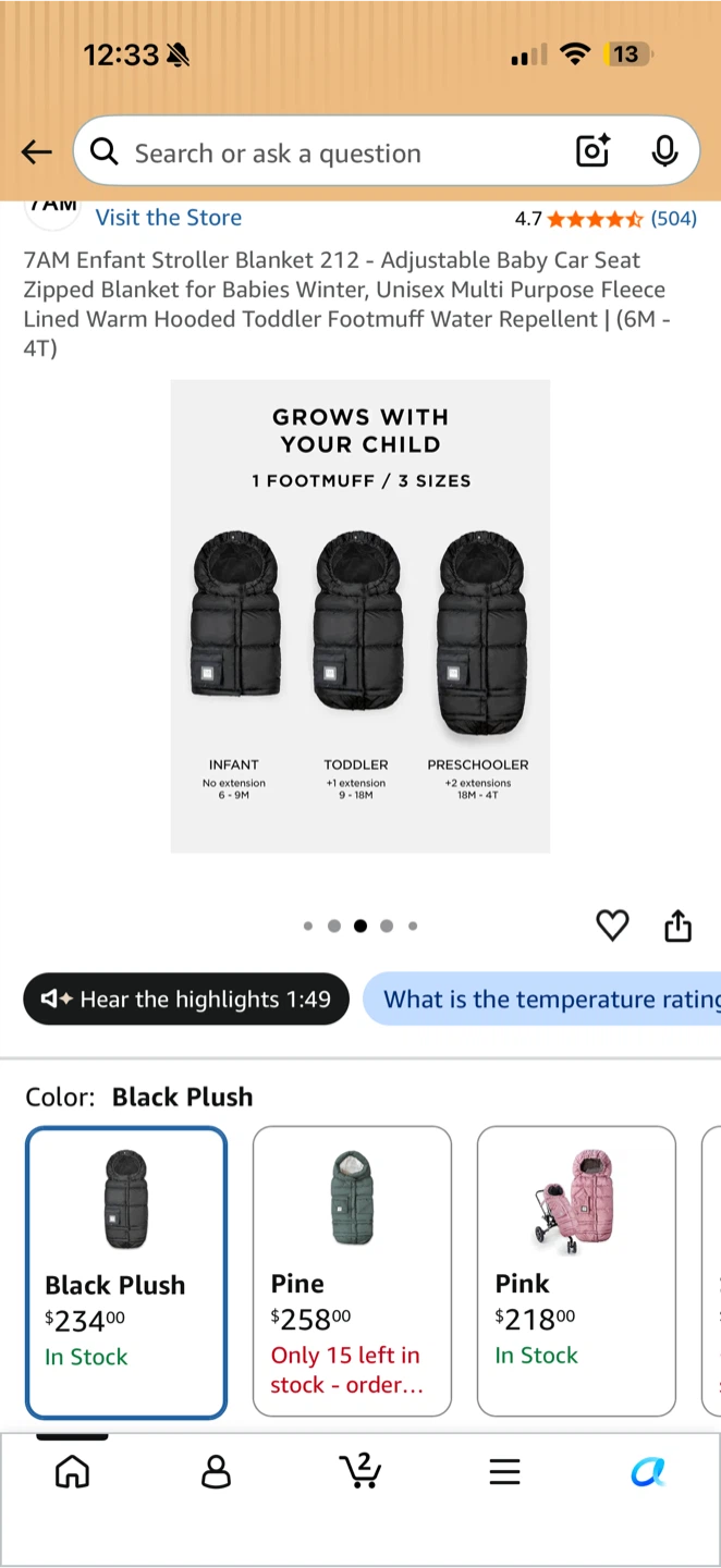 Cybex Priam 3 Complete Stroller - Matte Black/Indigo Blue - photo 4
