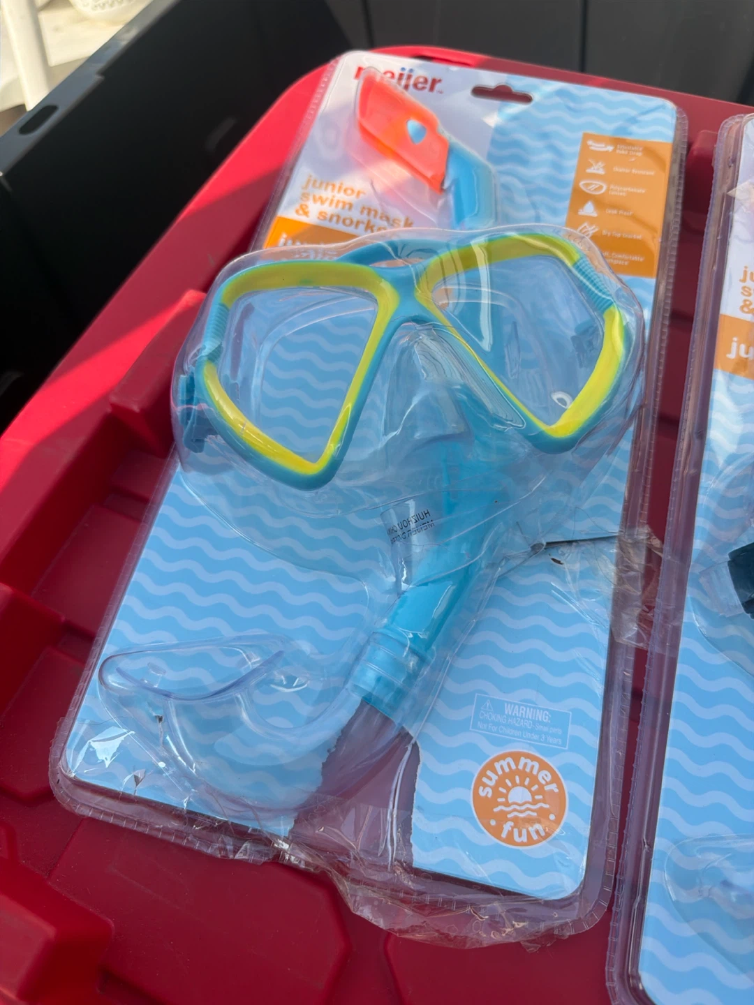 2 Meijer Junior Swim Mask & Snorkel Set