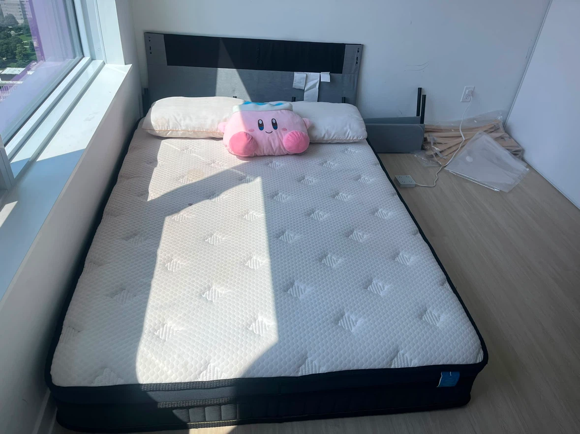 Queen Size Bed Frame with Headboard