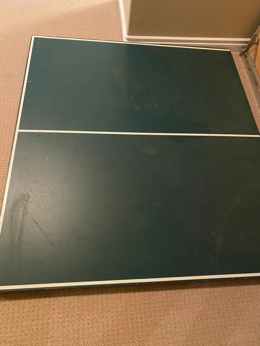 Green Ping Pong Table Top