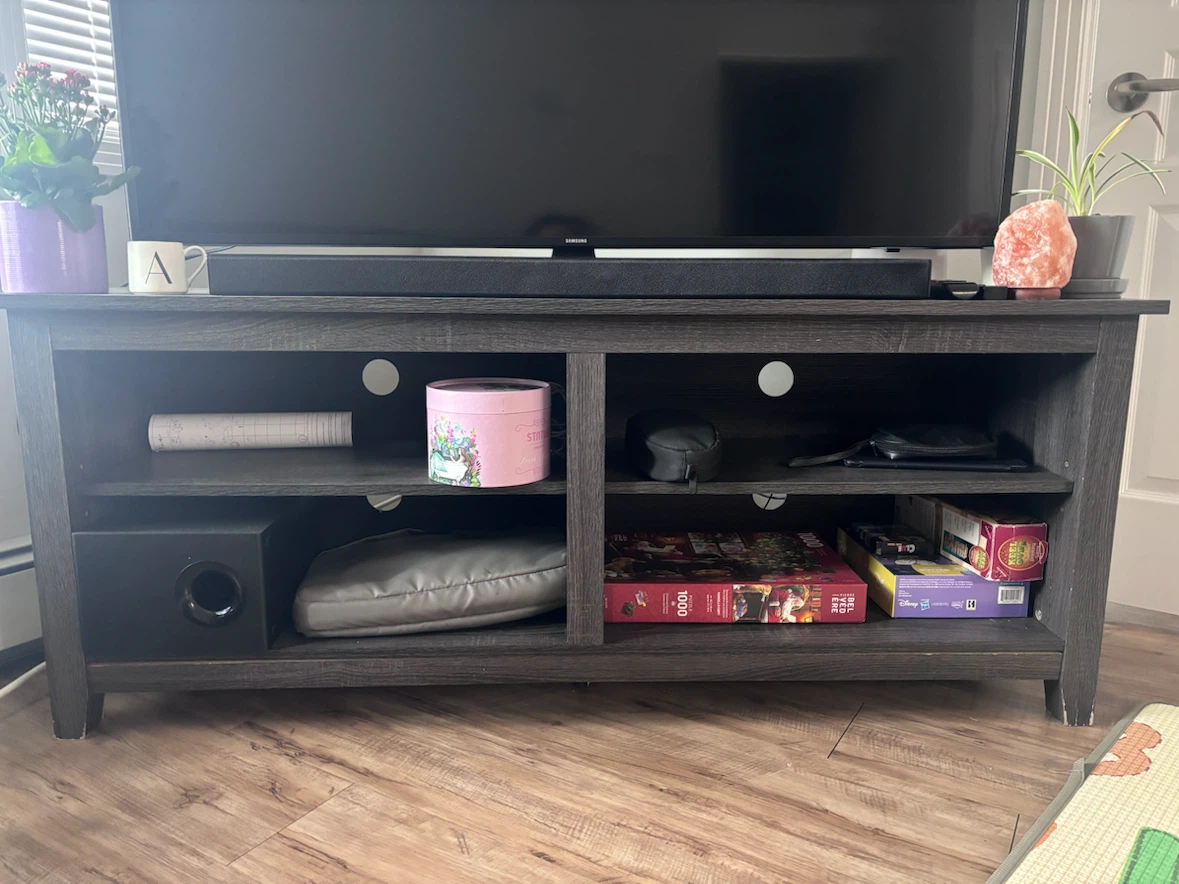 Dark Wood TV Stand - photo 3