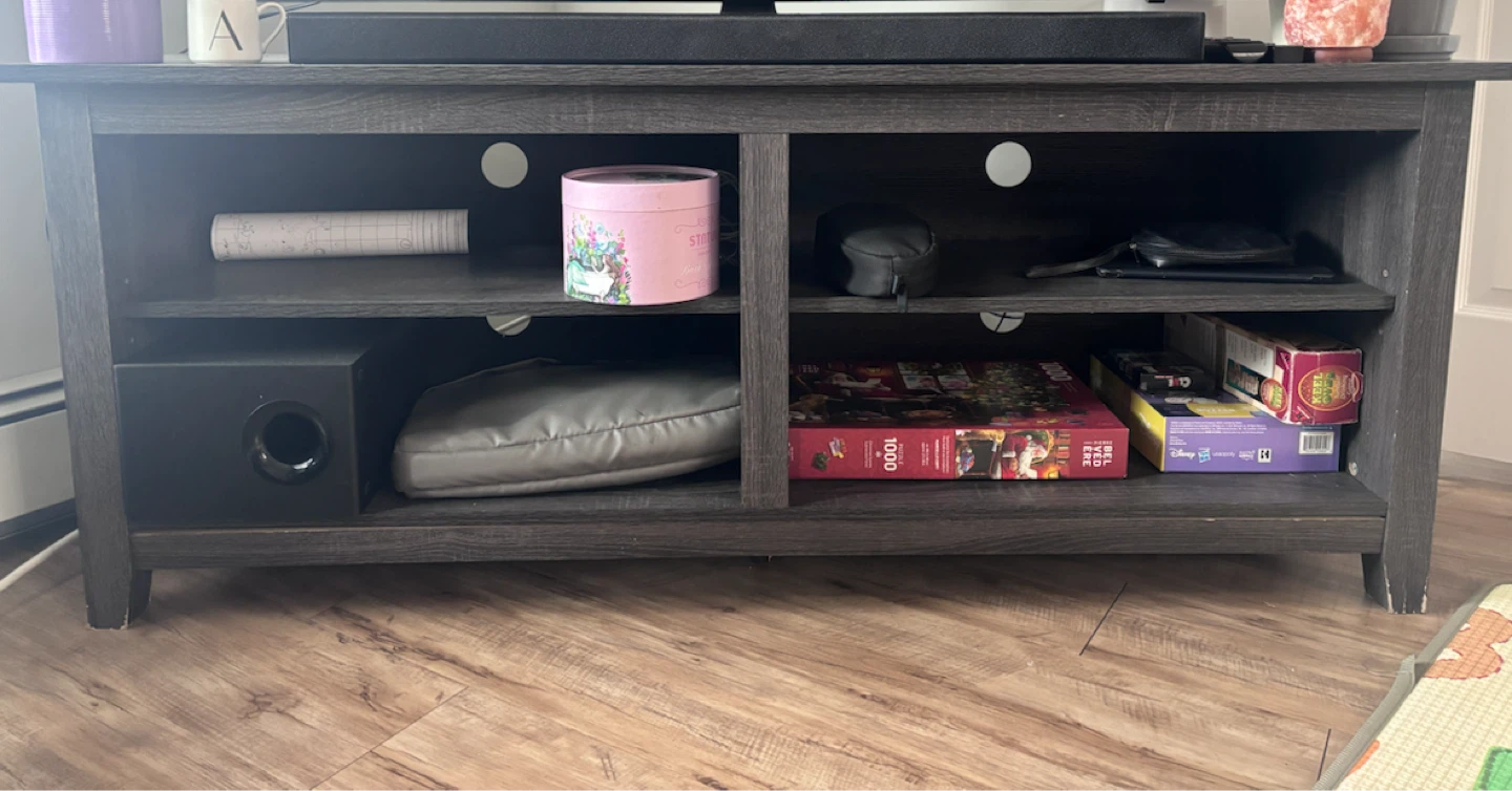 Dark Wood TV Stand