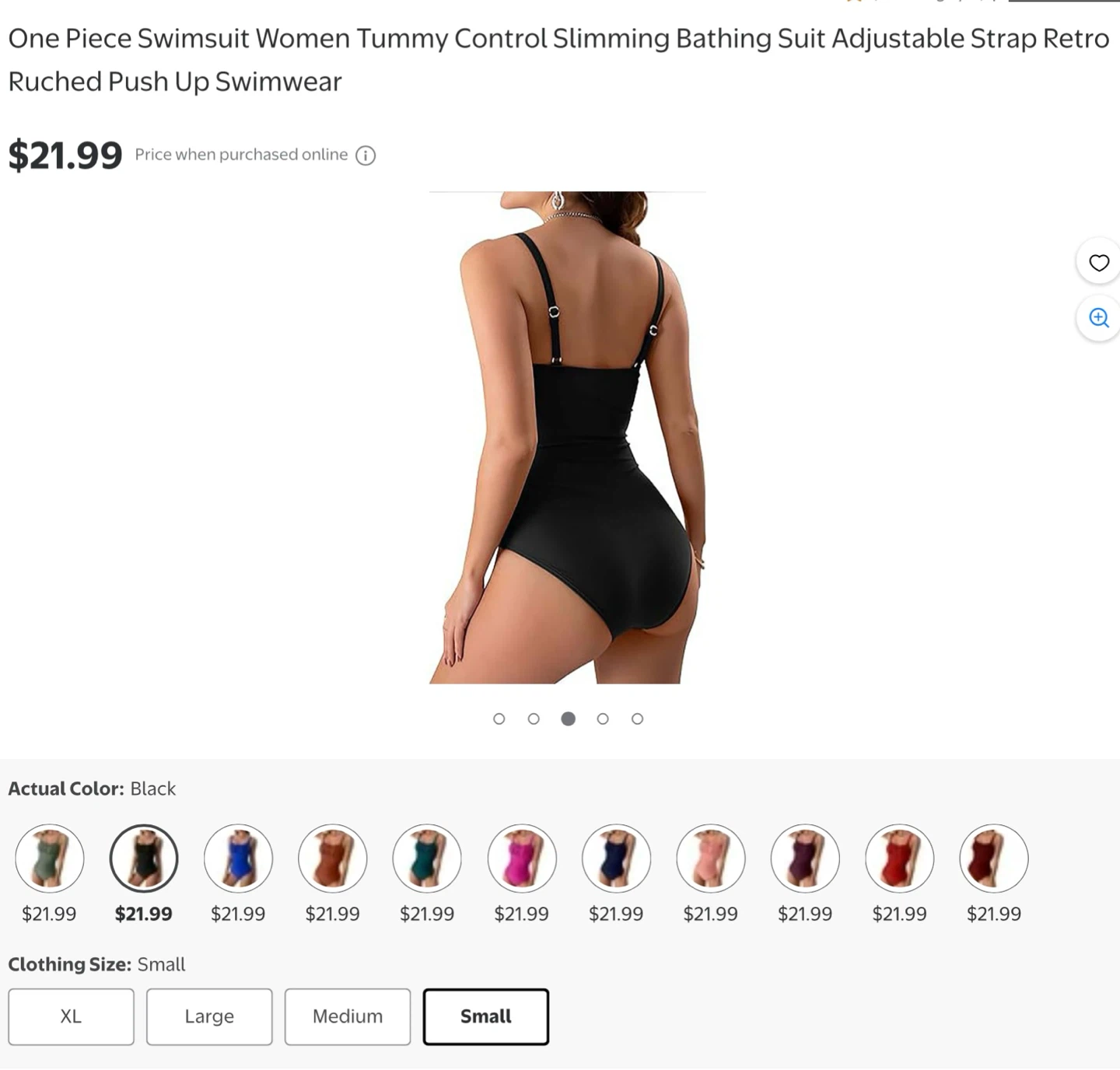 New Women's small Black One Piece Swimsuit - photo 3