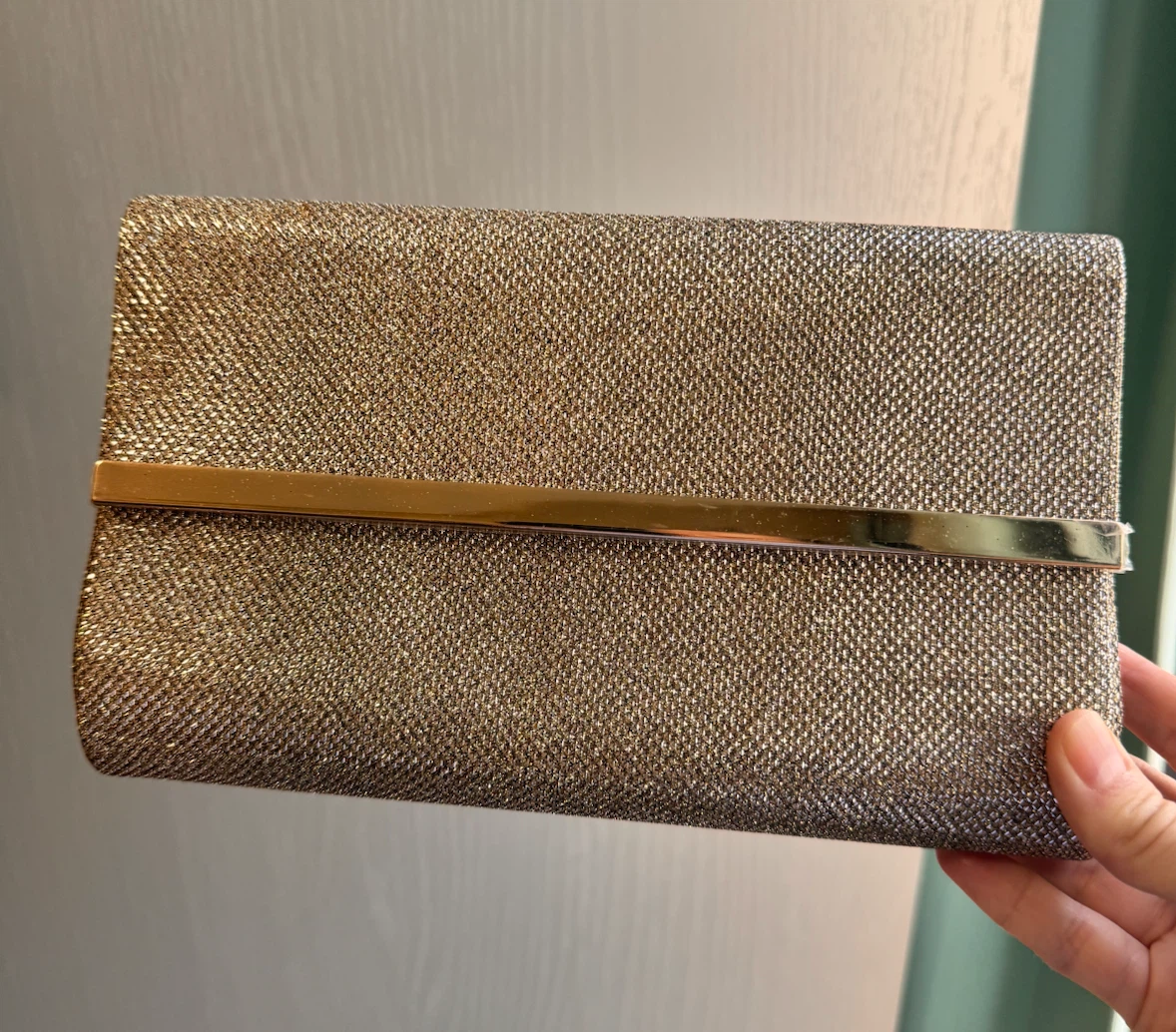 Sparkly Gold Clutch Purse