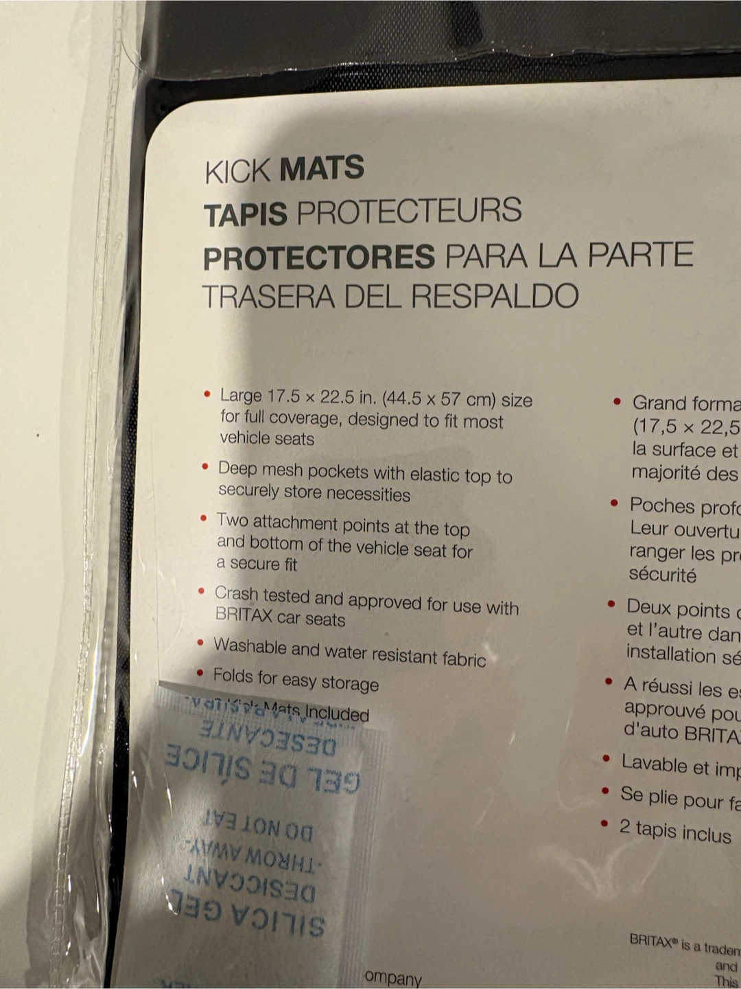 Britax Kick Mat Car Seat Protector - photo 4