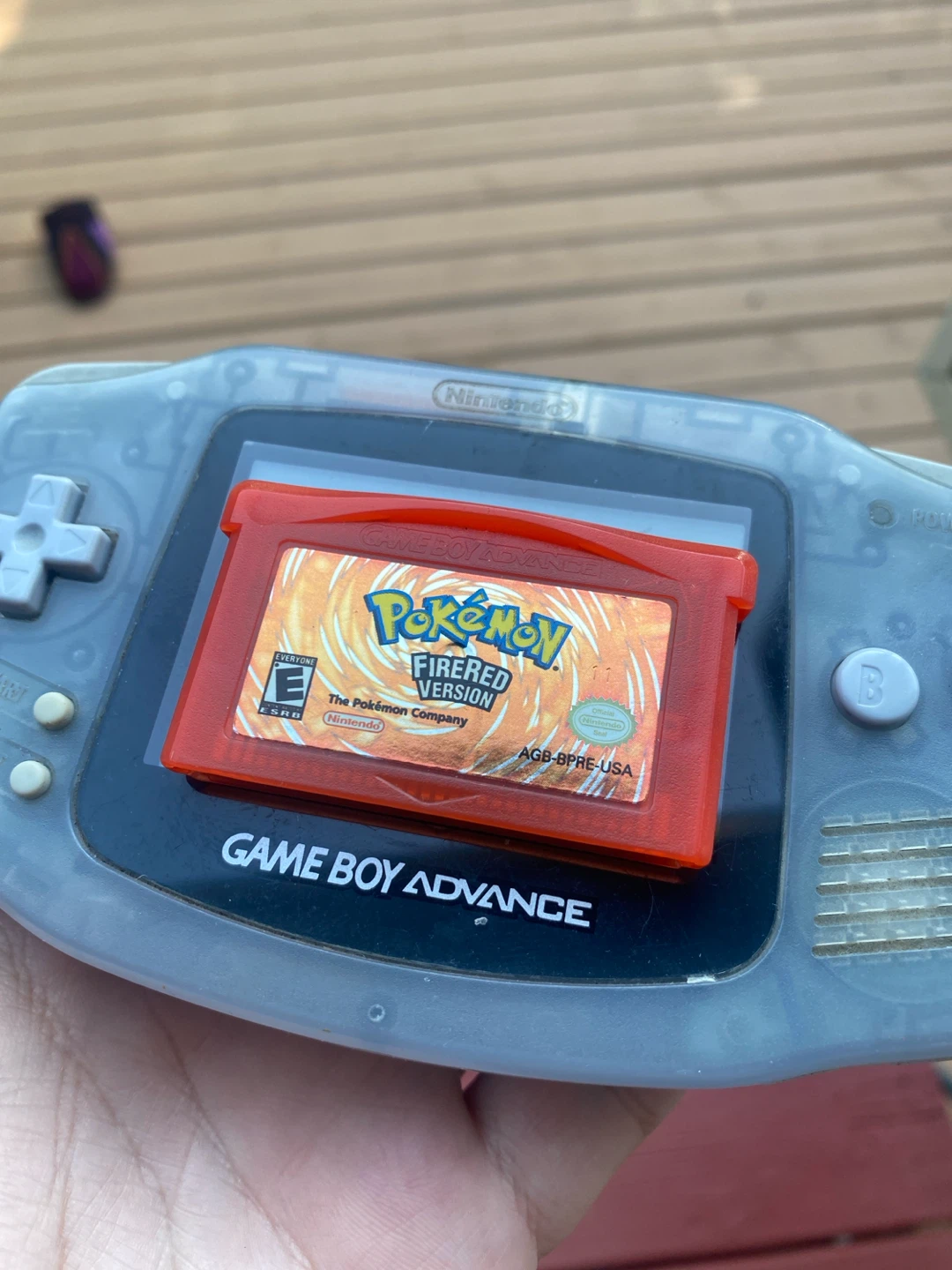 Pokemon FireRed Version Game Boy Advance Cartridge