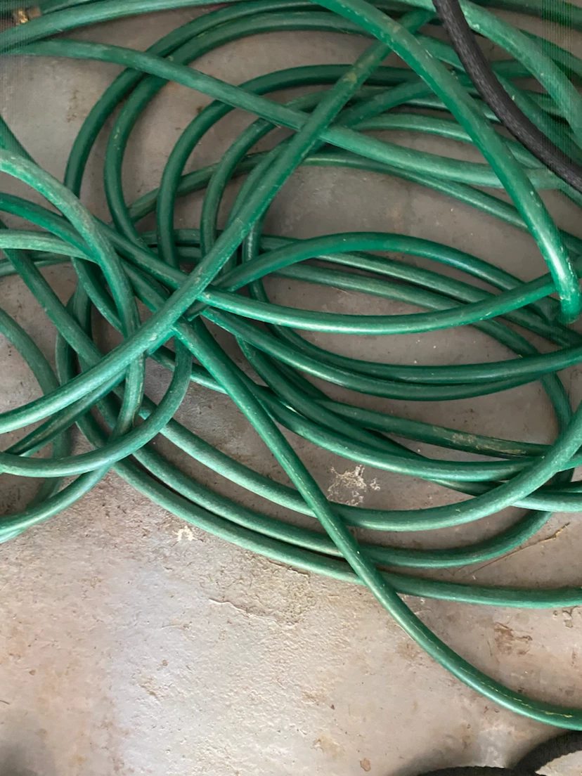Green Garden Hose