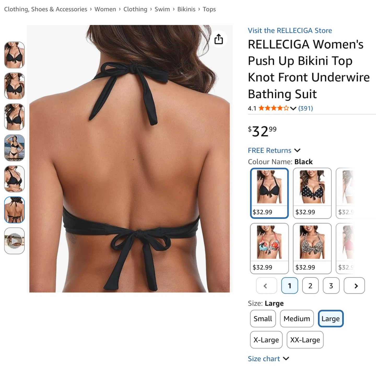 New L Women's Push Up Bikini - photo 4