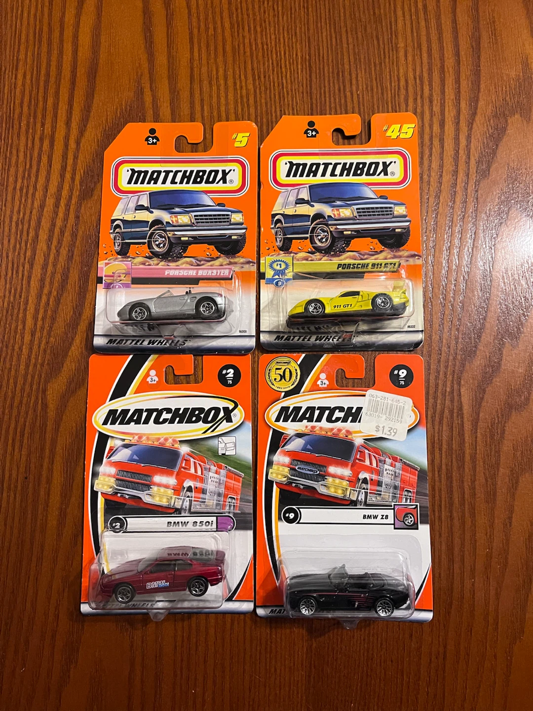 VINTAGE (1999-2001) MATCHBOX PORSCHE & BMW’s 1:64 Scale diecast