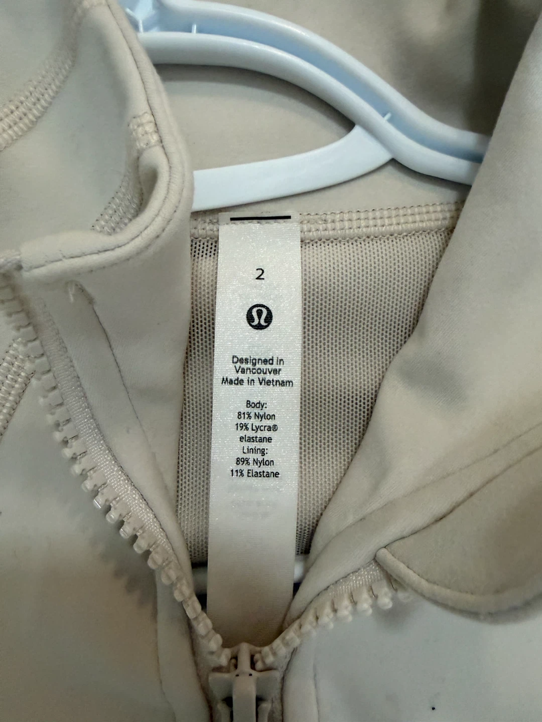 Cream Lululemon Define Jacket Size 2 - photo 3