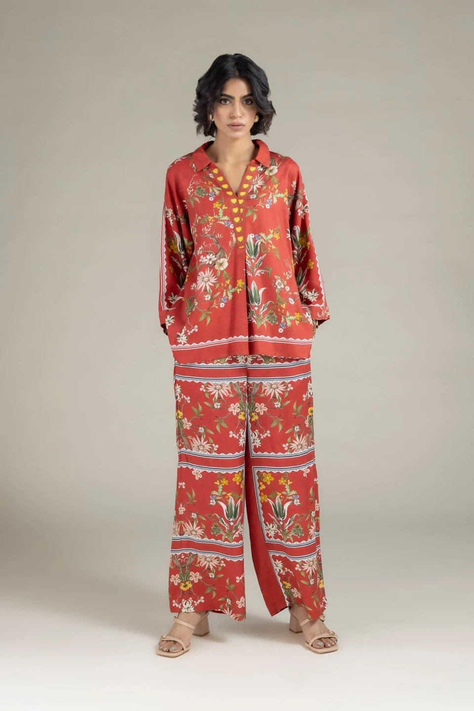 Elegant Floral Print Coord Set