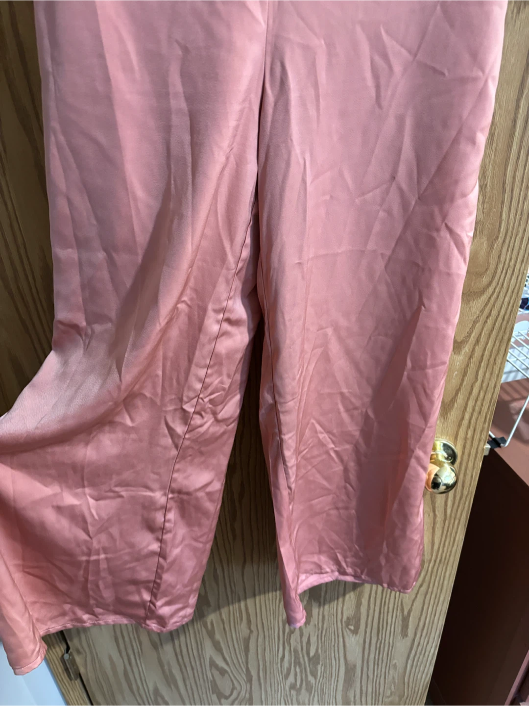 Pink Satin Wide Leg Pants - photo 2