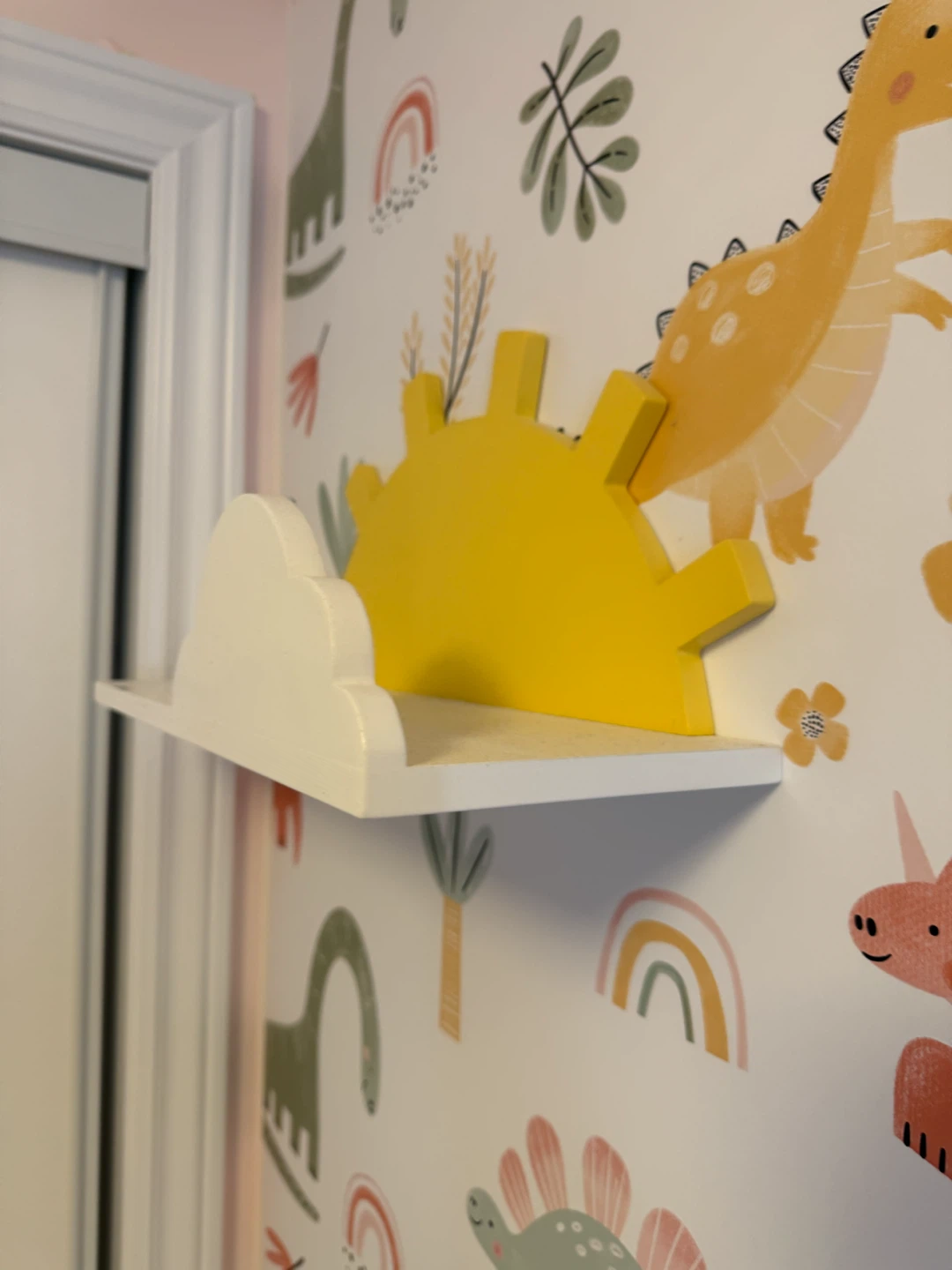 Two Cloud and Sun Shaped Shelves - photo 2