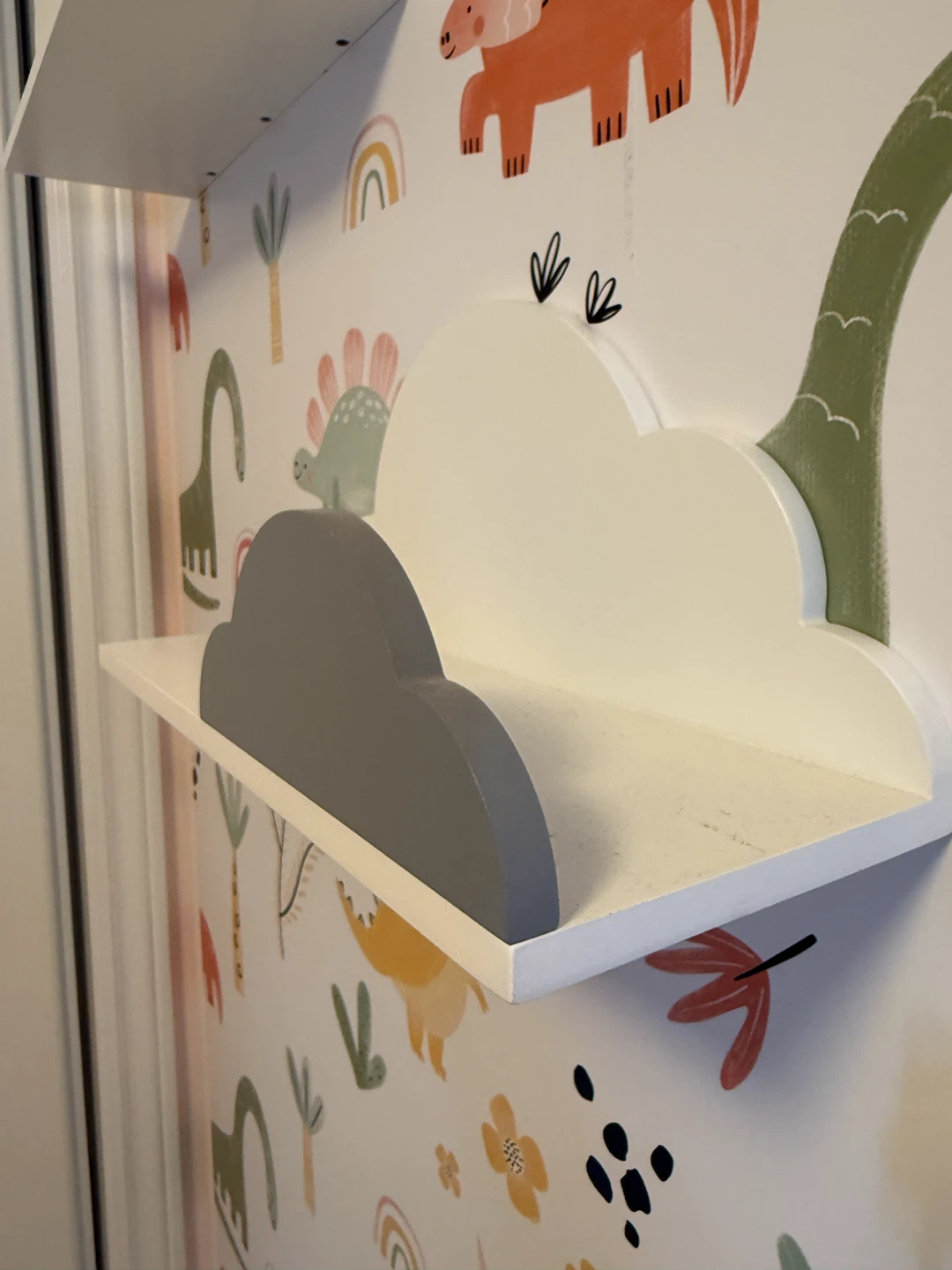 Two Cloud and Sun Shaped Shelves - photo 5