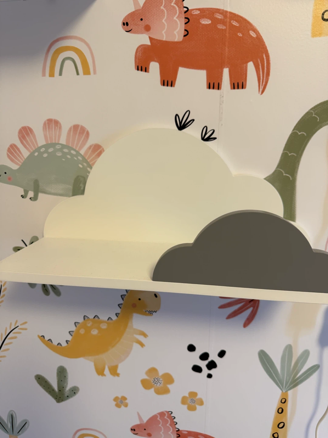 Two Cloud and Sun Shaped Shelves - photo 3