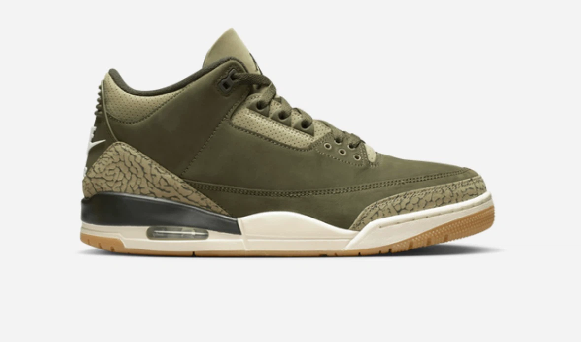 Air Jordan 3 Retro Men’s Shoes Olive Green