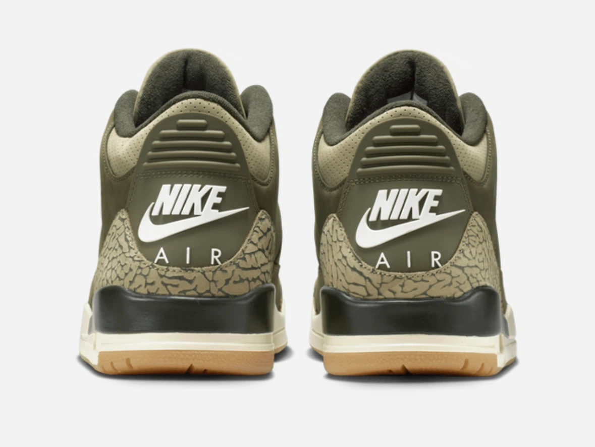 Air Jordan 3 Retro Men’s Shoes Olive Green - photo 2