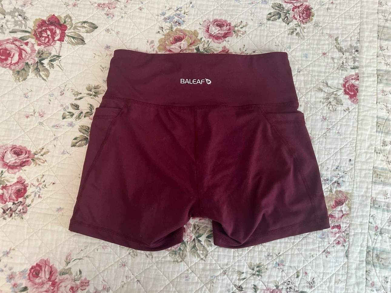 BALEAF Burgundy Athletic Shorts Size S - photo 2