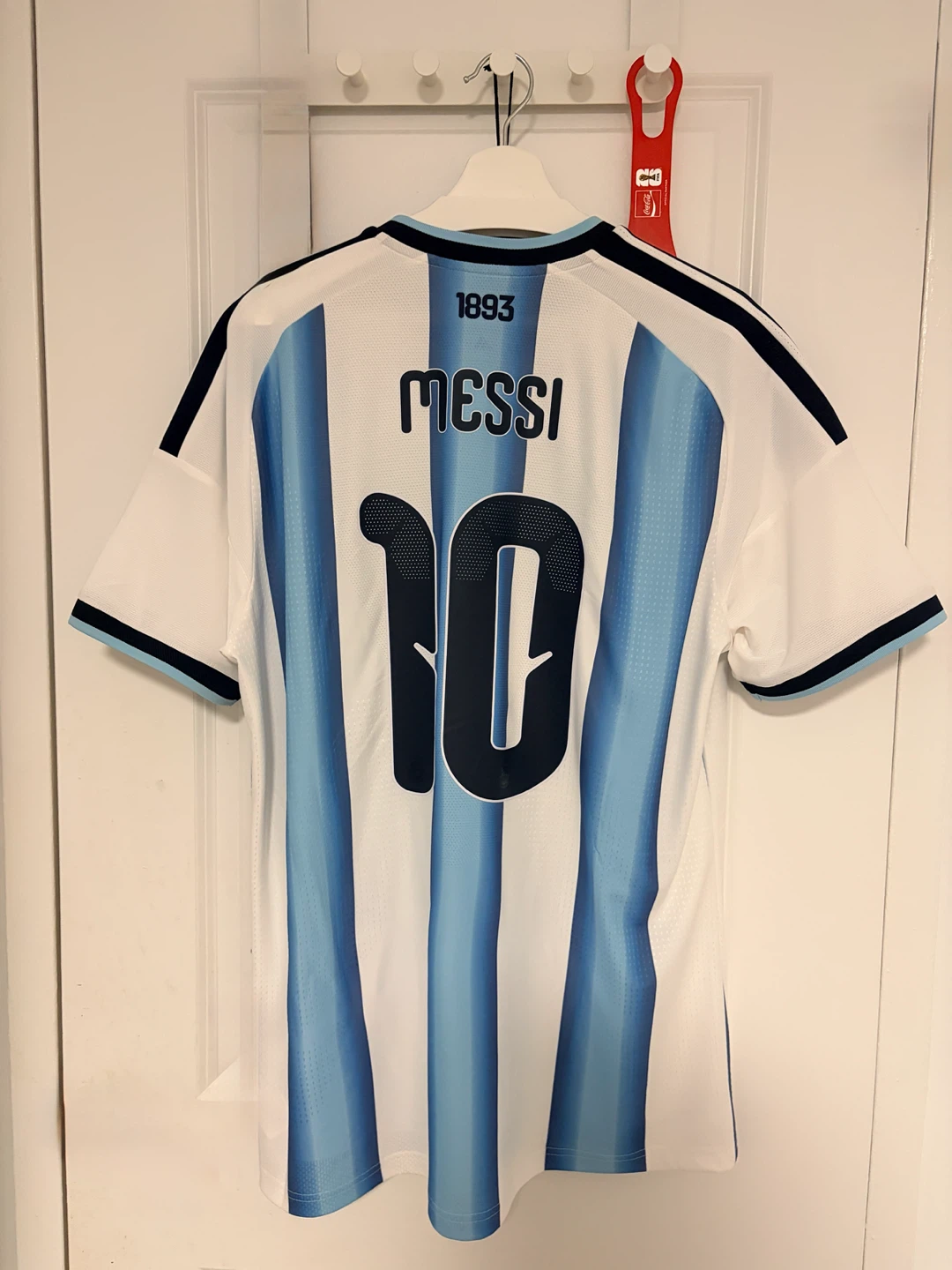 Authentic Argentina Messi #10 Soccer Jersey and Hat - photo 2