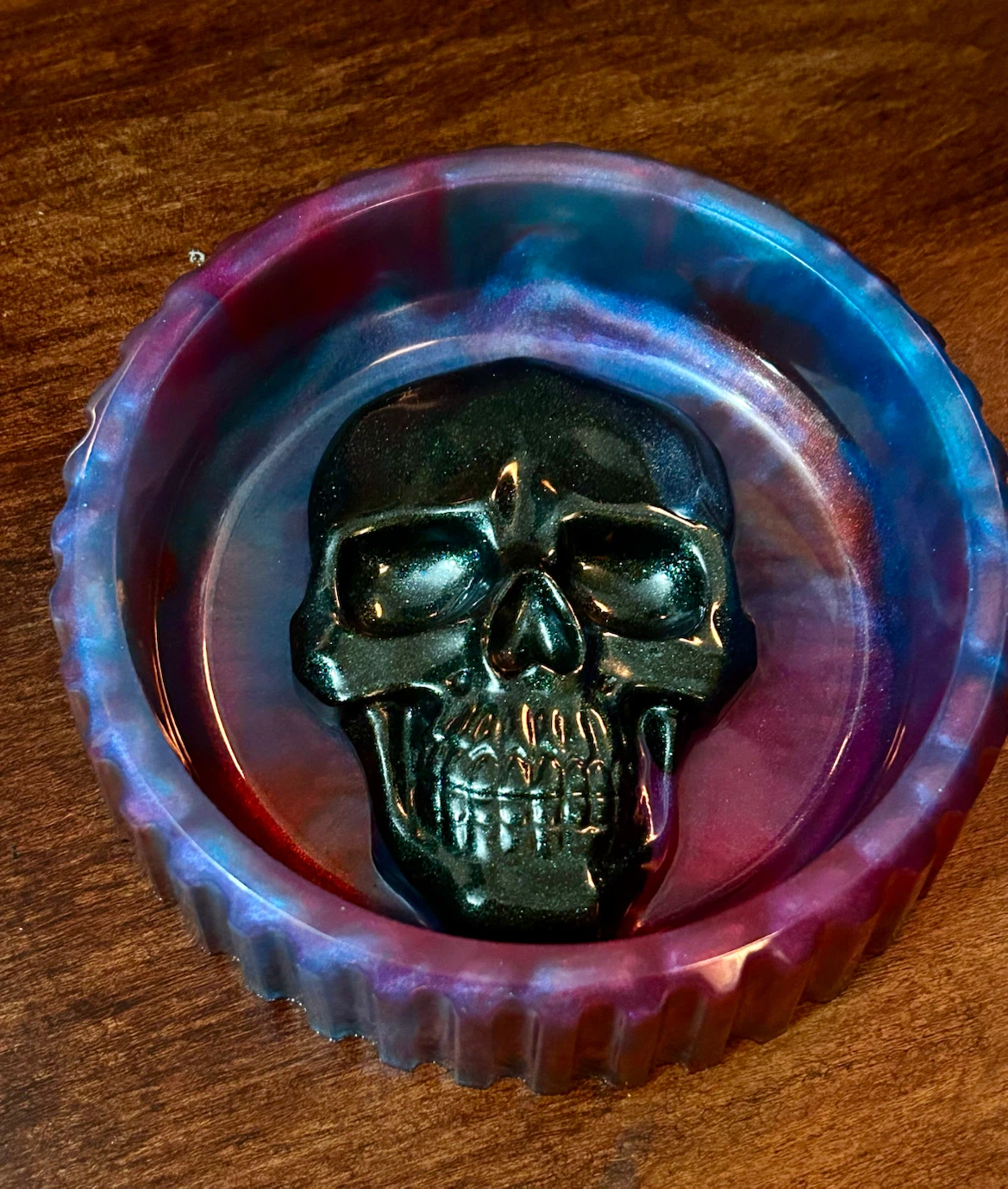 Handmade Resin Skull Trays