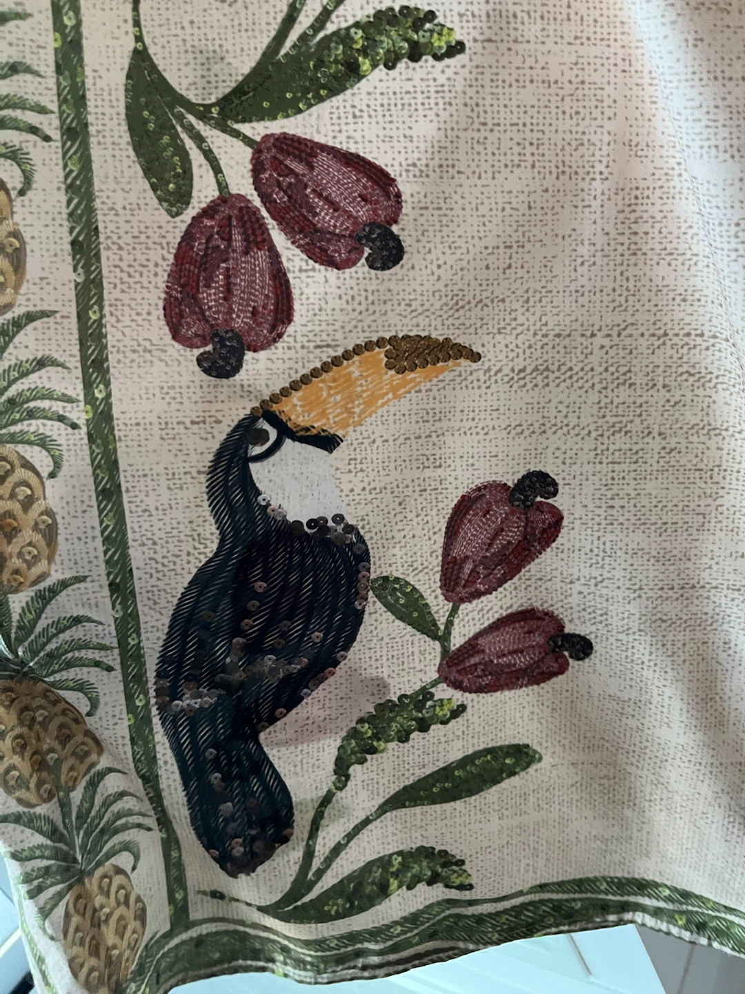 Cream Toucan and Tropical Print Coord Set - photo 4