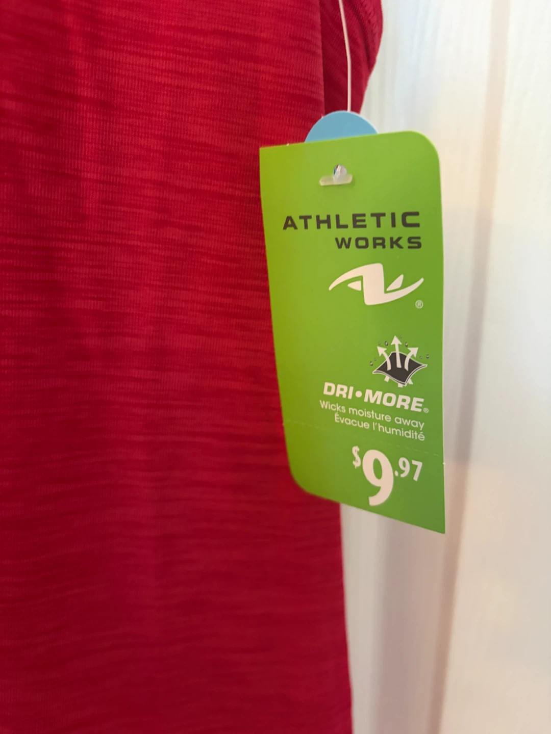 Athletic Works Dri-More Tank Top - Red - XL - photo 3