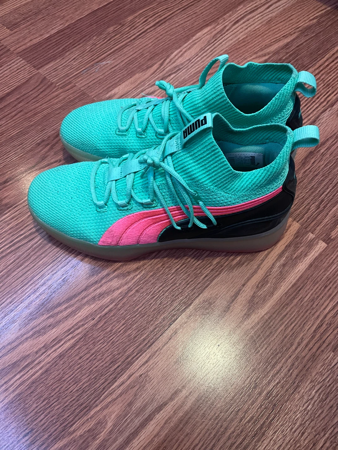 Puma Clyde court - Teal and Pink - photo 2