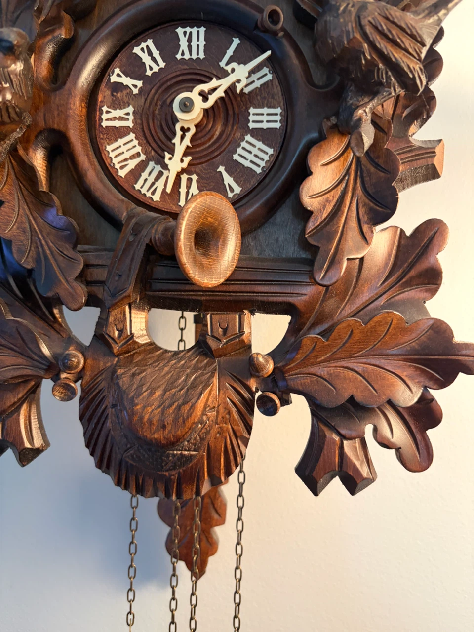 Black Forest Hunter Style German Cuckoo Clock - photo 5