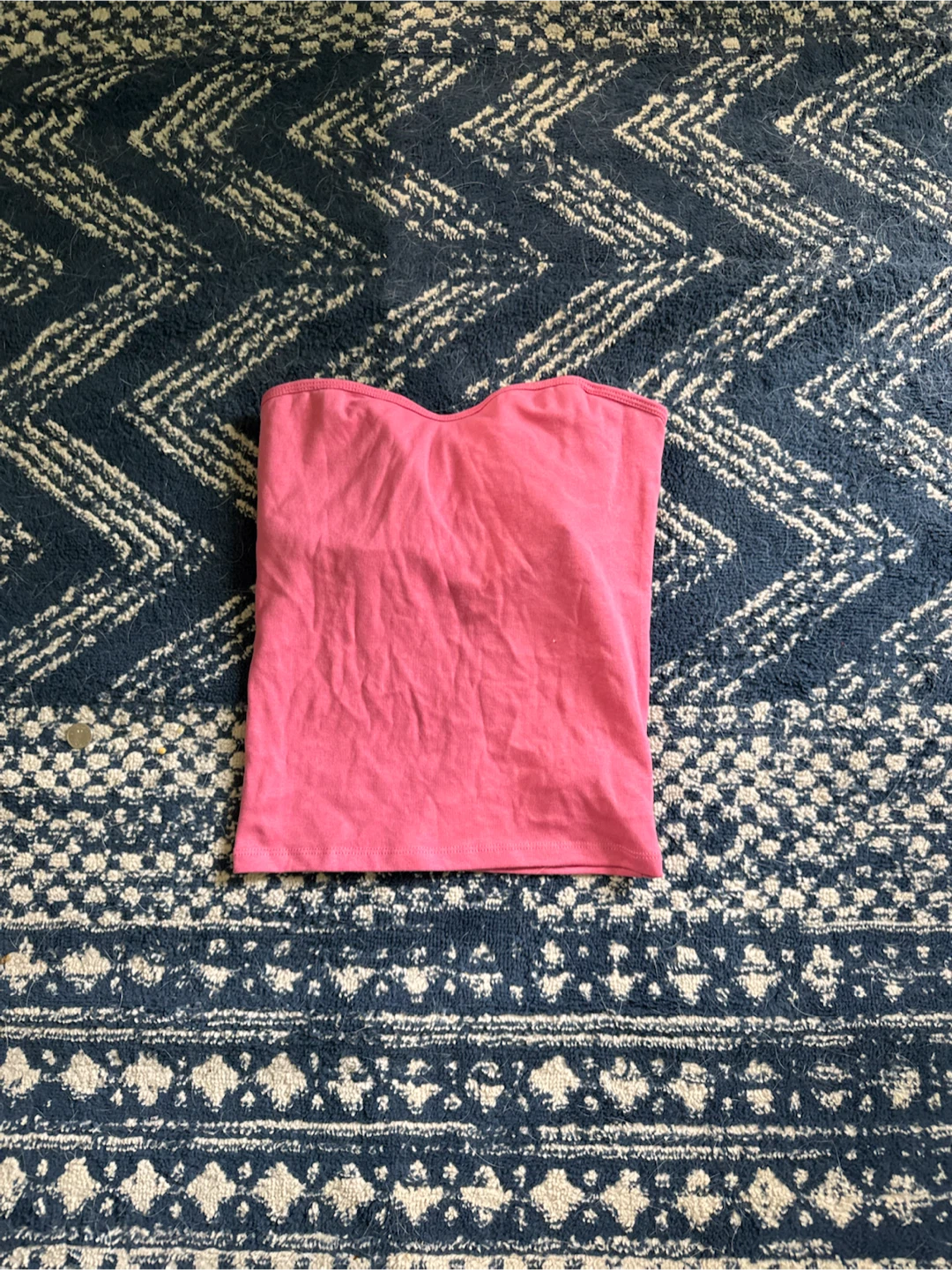 Pink Strapless Tube Top