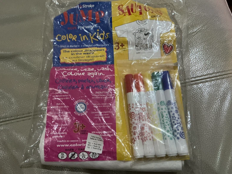 Color in Kids T-Shirt & Markers Set