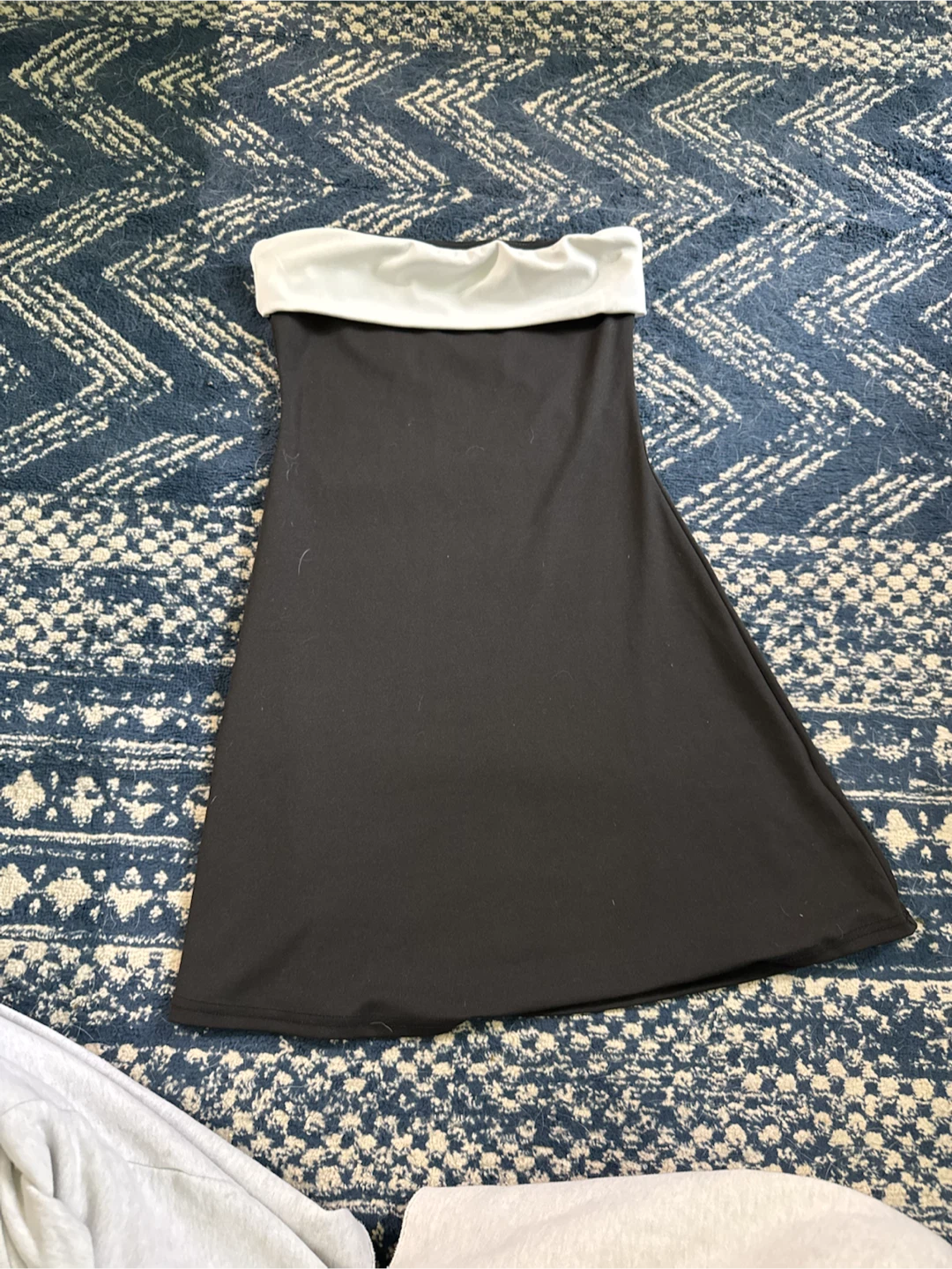 Black tube top dress