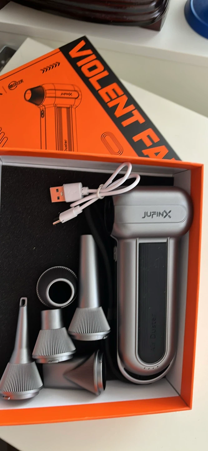 JUFINX Air Duster with Accessories
