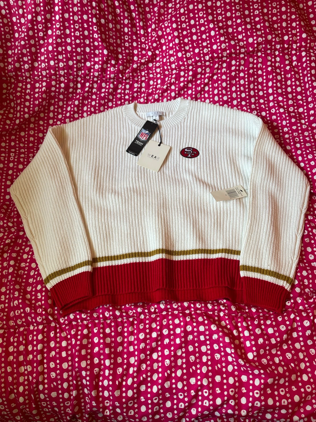 WEAR by Erin Andrews San Francisco 49ers Women's Sweater - photo 2
