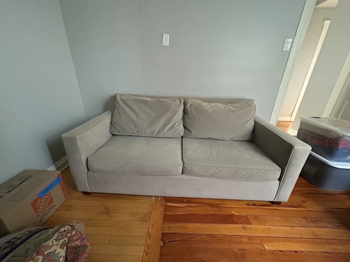Grey West Elm Sofa