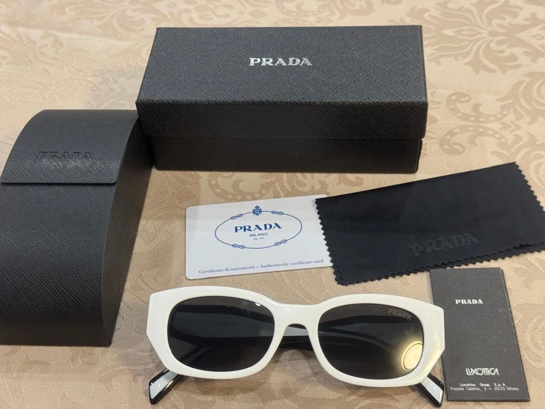 Prada White Sunglasses