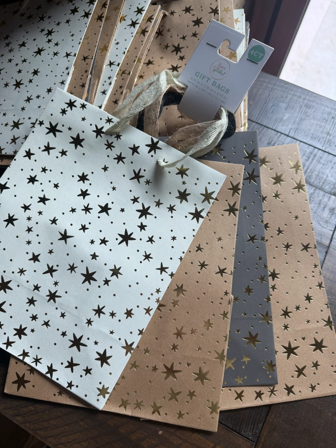 Gift bags. New with tags. 6 Bundles of 4ct Gift Bags! 24 bags!