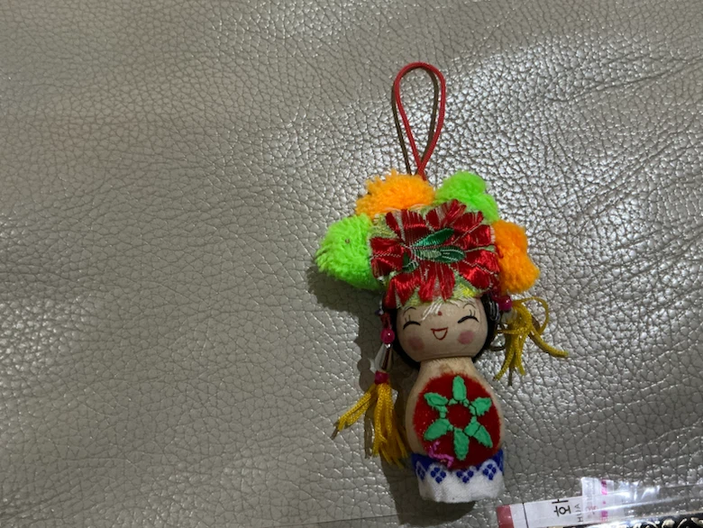 Handmade Tibetan Red Flower Bookmark and Missions Cross Stitch - photo 2