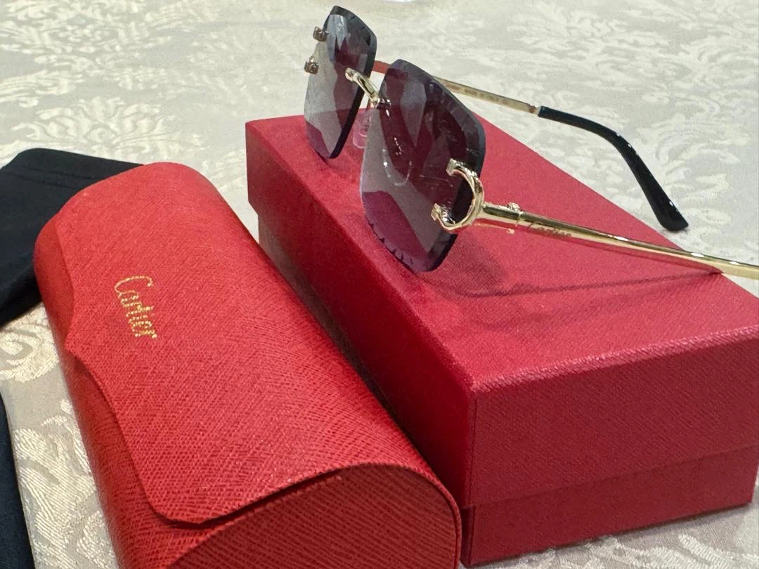 Cartier Rimless Sunglasses with Case and Box - photo 2