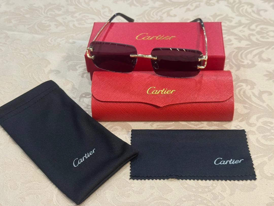 Cartier Rimless Sunglasses with Case and Box - photo 2