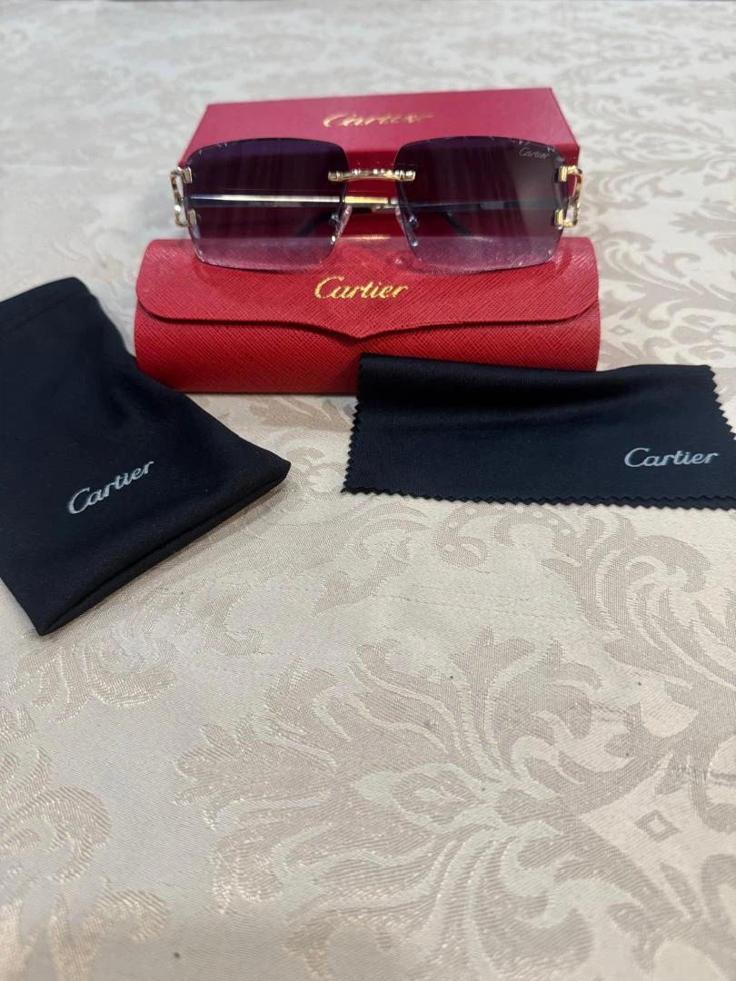 Cartier Rimless Sunglasses with Case and Box - photo 3