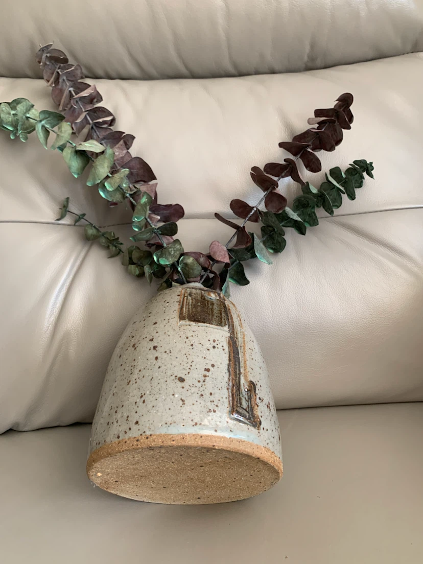“ Hand Made, Painted Glazed Ceramic Tile Flower Vase “ ! - photo 3