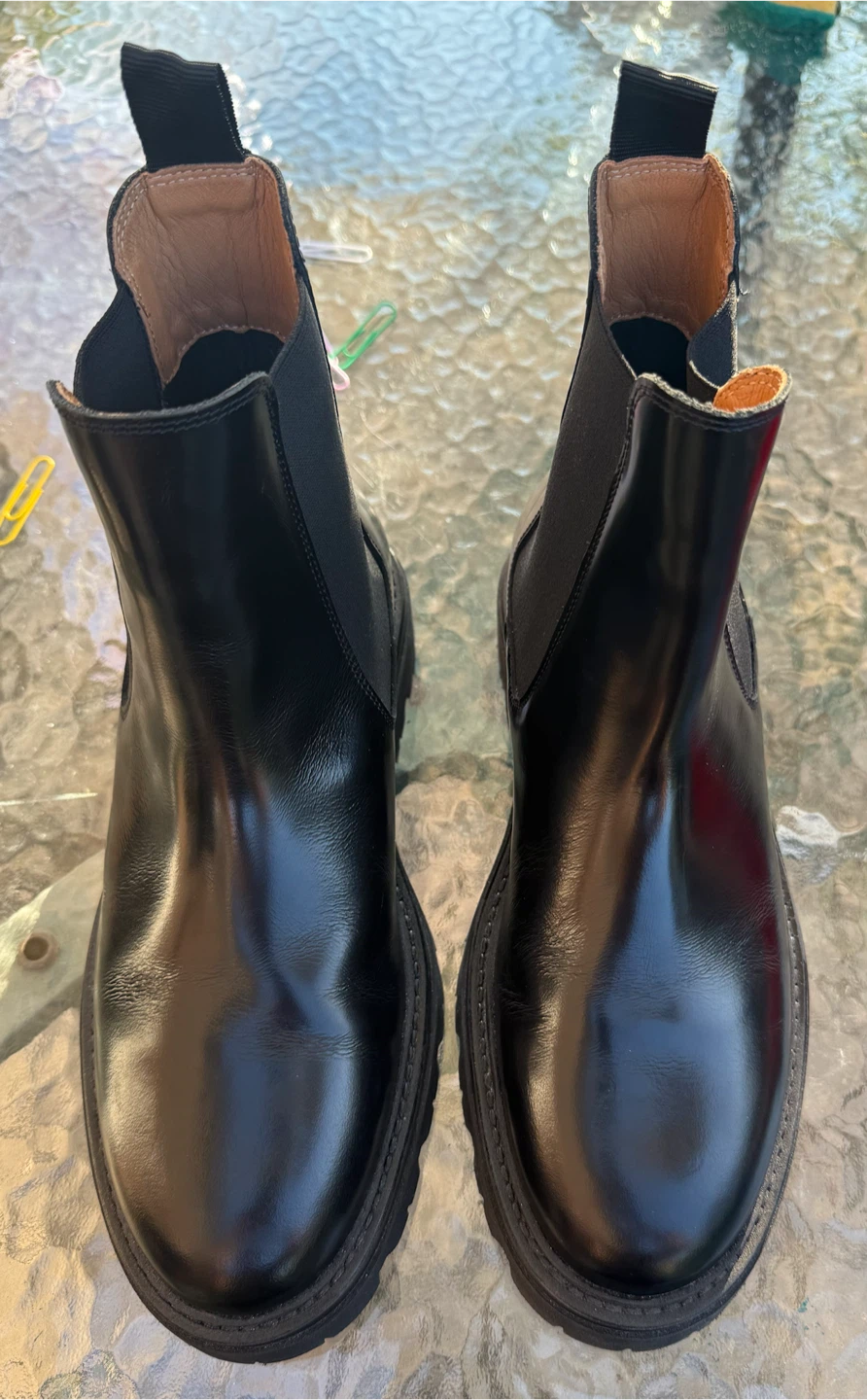 Black Leather H&M Boots