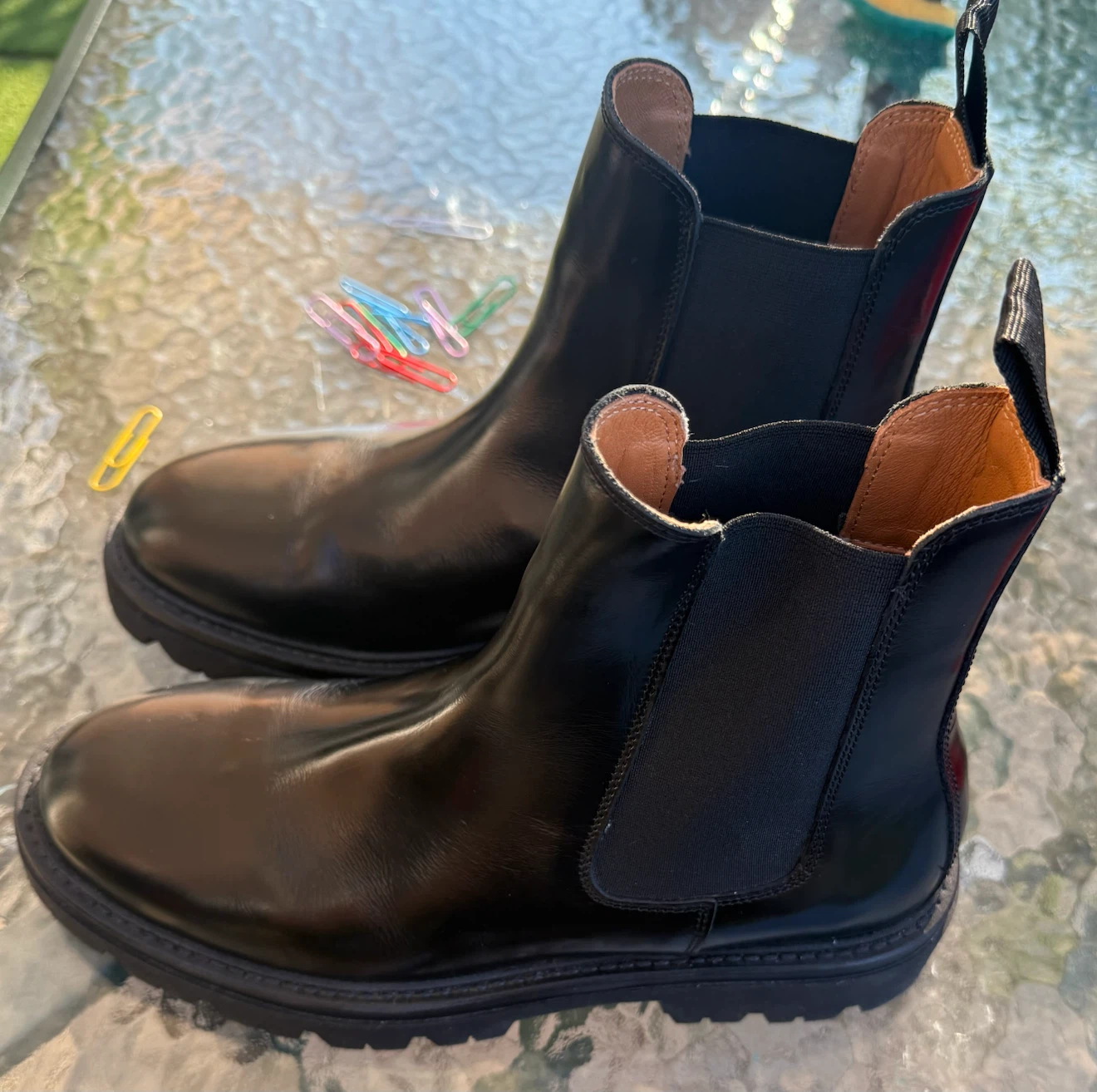 Black Leather H&M Boots - photo 2