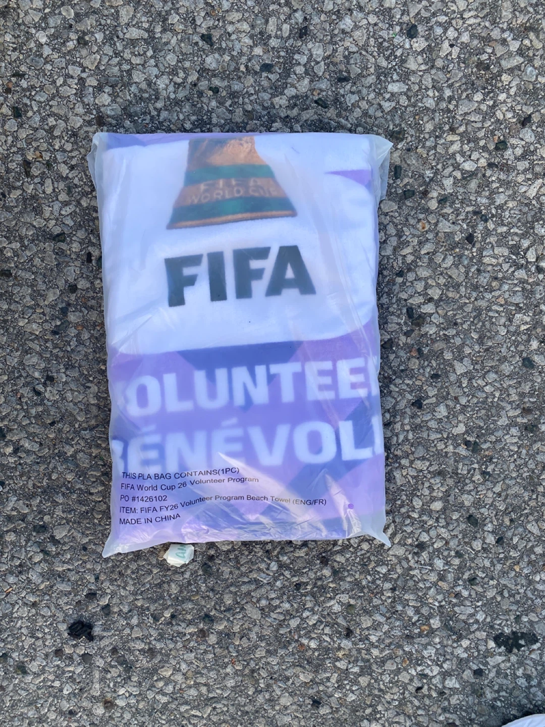 FIFA World Cup 26 Volunteer Beach Towel (BRAND NEW UNOPENED)