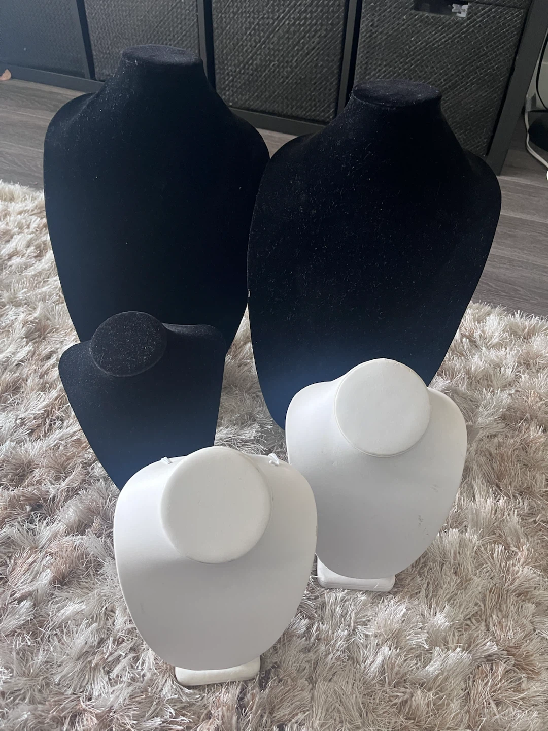 Jewelry Display Busts - Black & White
