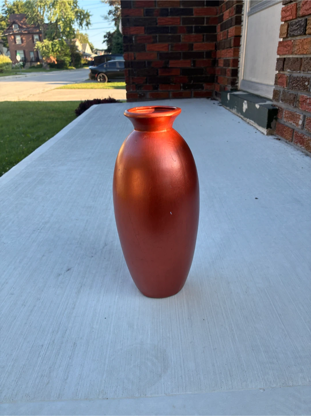 Hall China Company Vase - Orange Floral - photo 2