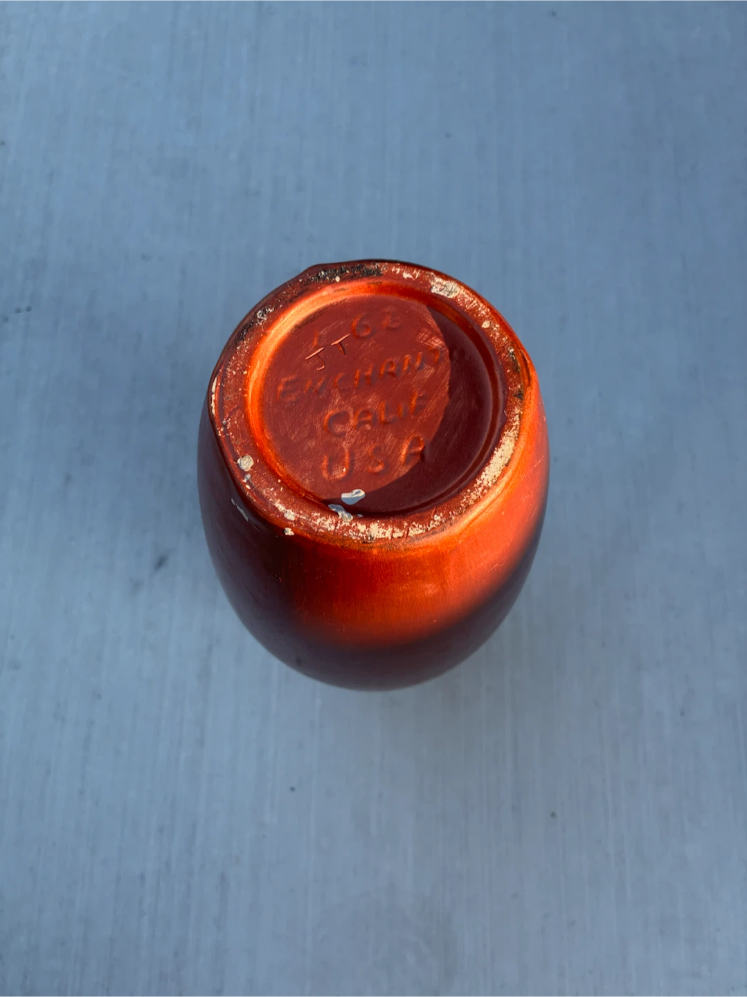 Hall China Company Vase - Orange Floral - photo 4