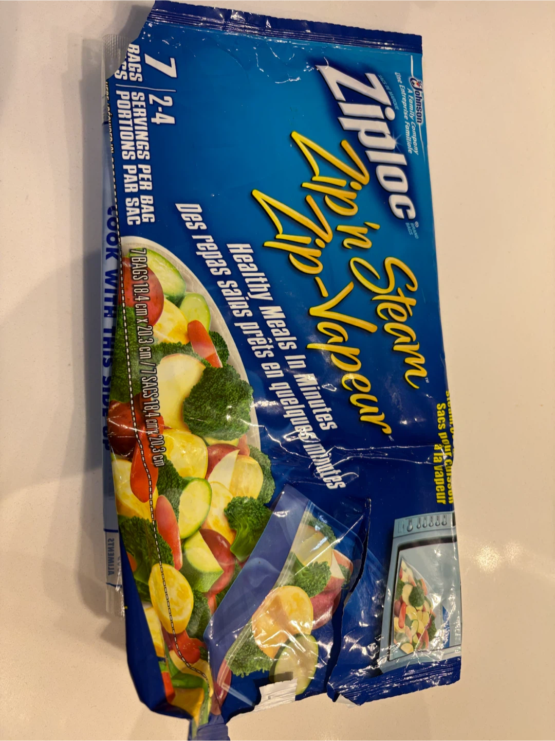 Ziploc Zip 'n Steam Zip-Vapeur Bags
