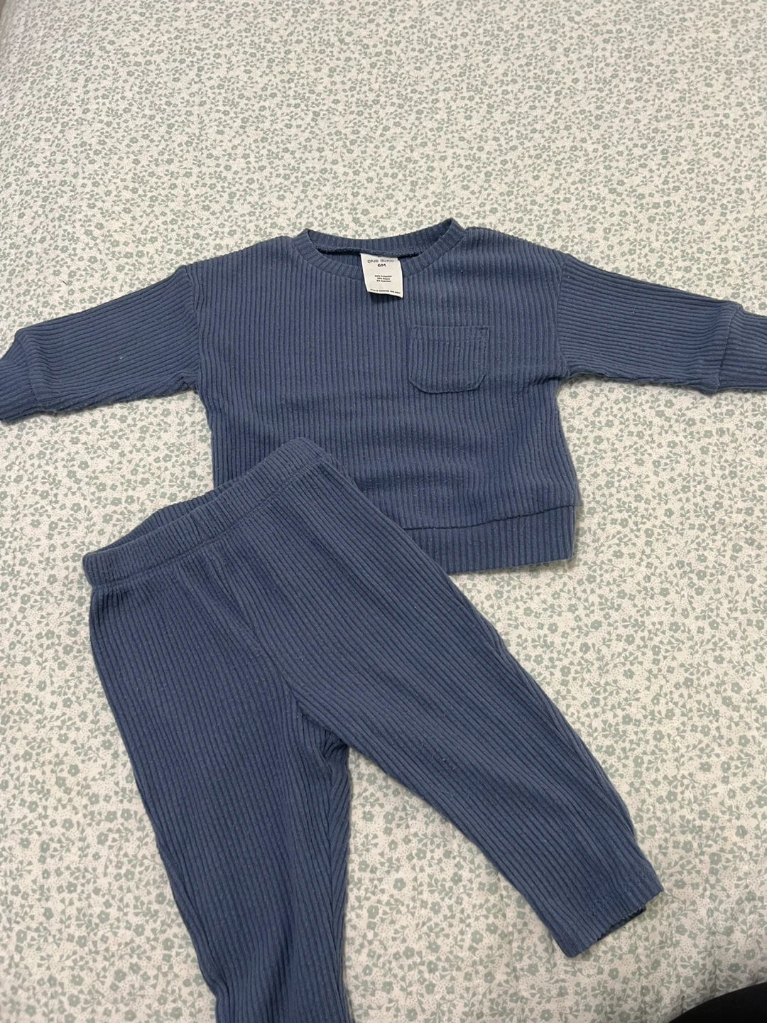 Okie Dokie Baby Ribbed Set 6M