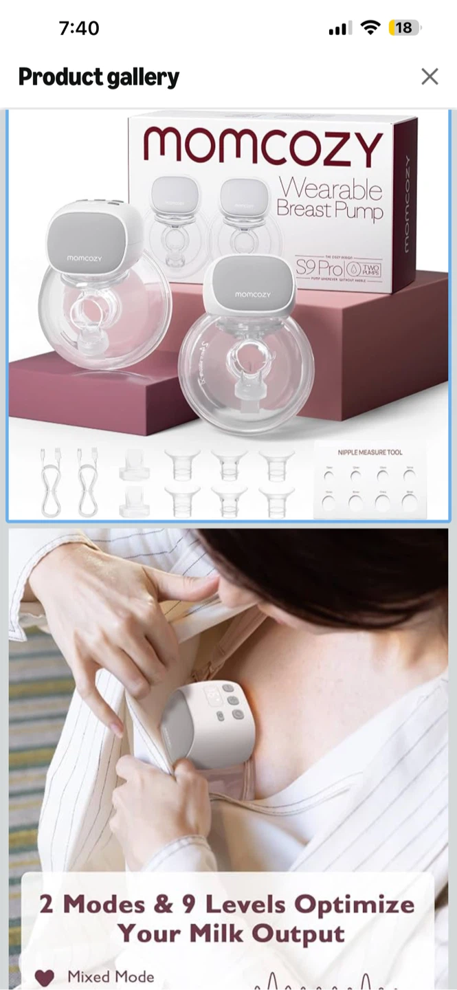 Momcozy S9 Pro Wearable Breast Pump NEW - photo 2